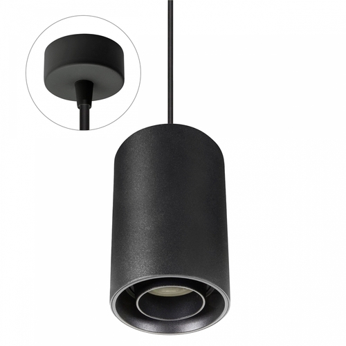 Prüfen Chloe Gu10 Spot Aufputz Gu10 250 V Ip20 80x130mm Schwarz Rund Beweglich Mit Rundem Sockel