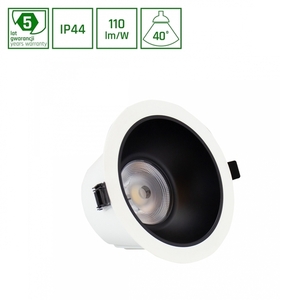 Orbito Downlight 14 27 Ww 230 V 40st Ip44 Ra90 Ugr<19 169 X95 Mm Weiß/Schwarz Matt Kreis. Leistungsanpassung 5 0 Orbito Downlight 14 27 Ww 230 V 40st Ip44 Ra90 Ugr<19 169 X95 Mm Weiß/Schwarz Matt Kreis. Leistungsanpassung 5 small 0