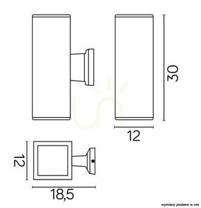 Außenwandleuchte SU-MA Adela 8001 AL Silber 2x60W Glas Aluminium Modern small 6