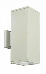Außenwandleuchte SU-MA Adela 8001 AL Silber 2x60W Glas Aluminium Modern small 0