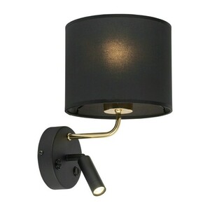 Richi Schwarz/Gold Wandleuchte 1Xe27+1Xg9 small 3