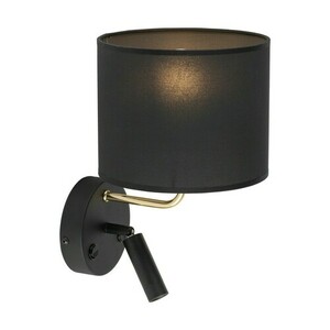 Richi Schwarz/Gold Wandleuchte 1Xe27+1Xg9 small 4