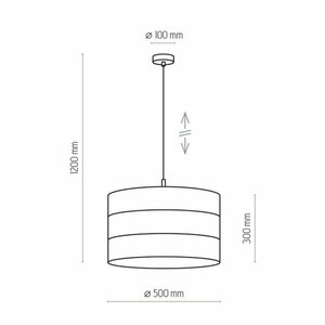 Tago Schwarz Pendelleuchte 1 Pł small 2
