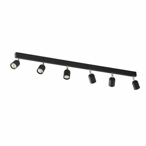 Top Schwarz/Chrom Deckenleuchte 6 Pł small 0