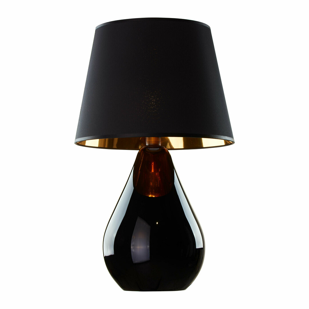 Lacrima čierno-zlatá nočná lampa 1 Pł.