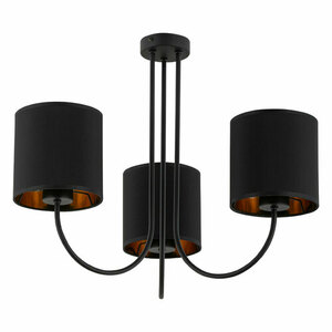 Torens Schwarze Deckenleuchte 3 Pł small 2
