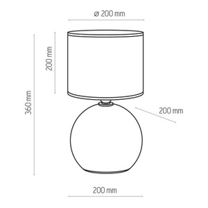 Palla Kleine weiße Nachtlampe 1 Pł. small 2