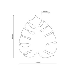 Monstera Beige Wandleuchte 3 Pł small 7
