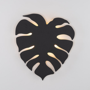 Monstera Xl Schwarz Wandleuchte 4 small 2