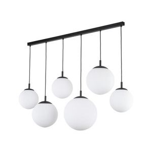 Esme White Pendelleuchte 6 Pł Strip. small 0