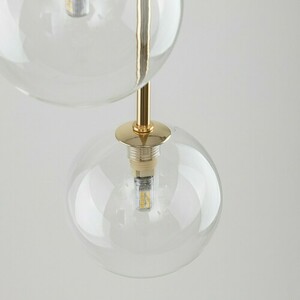 Nilos Schwarz / Gold Pendelleuchte 3Fl small 2