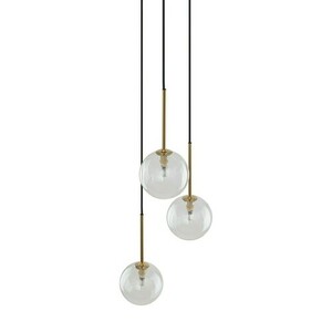 Nilos Schwarz / Gold Pendelleuchte 3Fl small 4