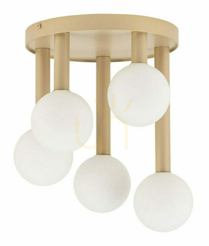 Prüfen Deckenleuchte Sigma Perla 5-flammig goldbeige G9 33604