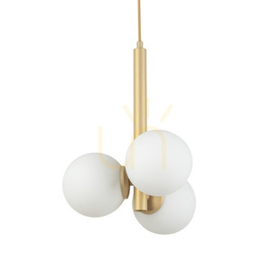 Pendelleuchte Sigma Perla 3-flammig goldbeige G9 33605 small 1
