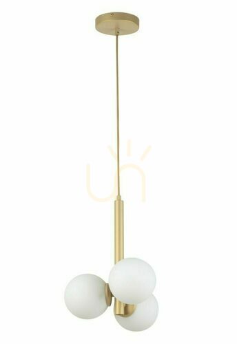 Prüfen Pendelleuchte Sigma Perla 3-flammig goldbeige G9 33605