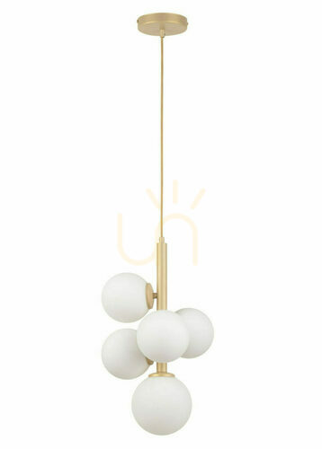 Prüfen Pendelleuchte Sigma Perla 5-flammig goldbeige G9 33607