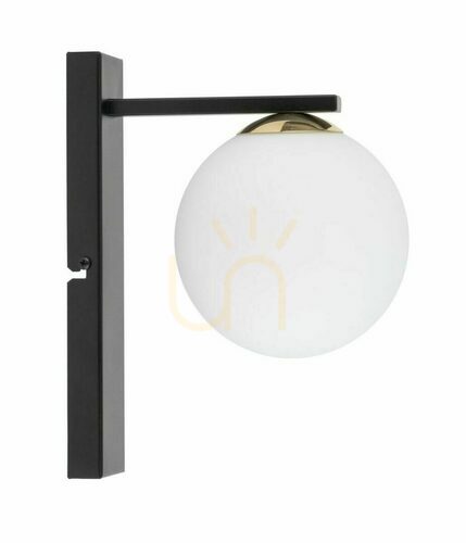 Prüfen Wandleuchte Sigma Silia schwarz G9 Glas Stahl 33700