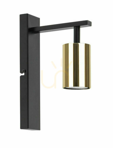 Prüfen Wandleuchte Sigma Vendo schwarz Messing GU10 33699