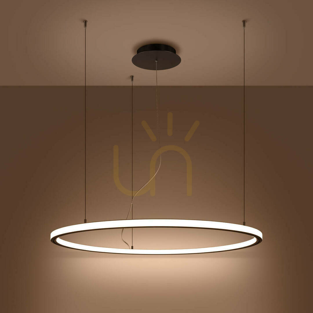 Aussicht Kronleuchter RISA 90 schwarz LED 3000K Thoro Kronleuchter RISA 90 schwarz LED 3000K Thoro