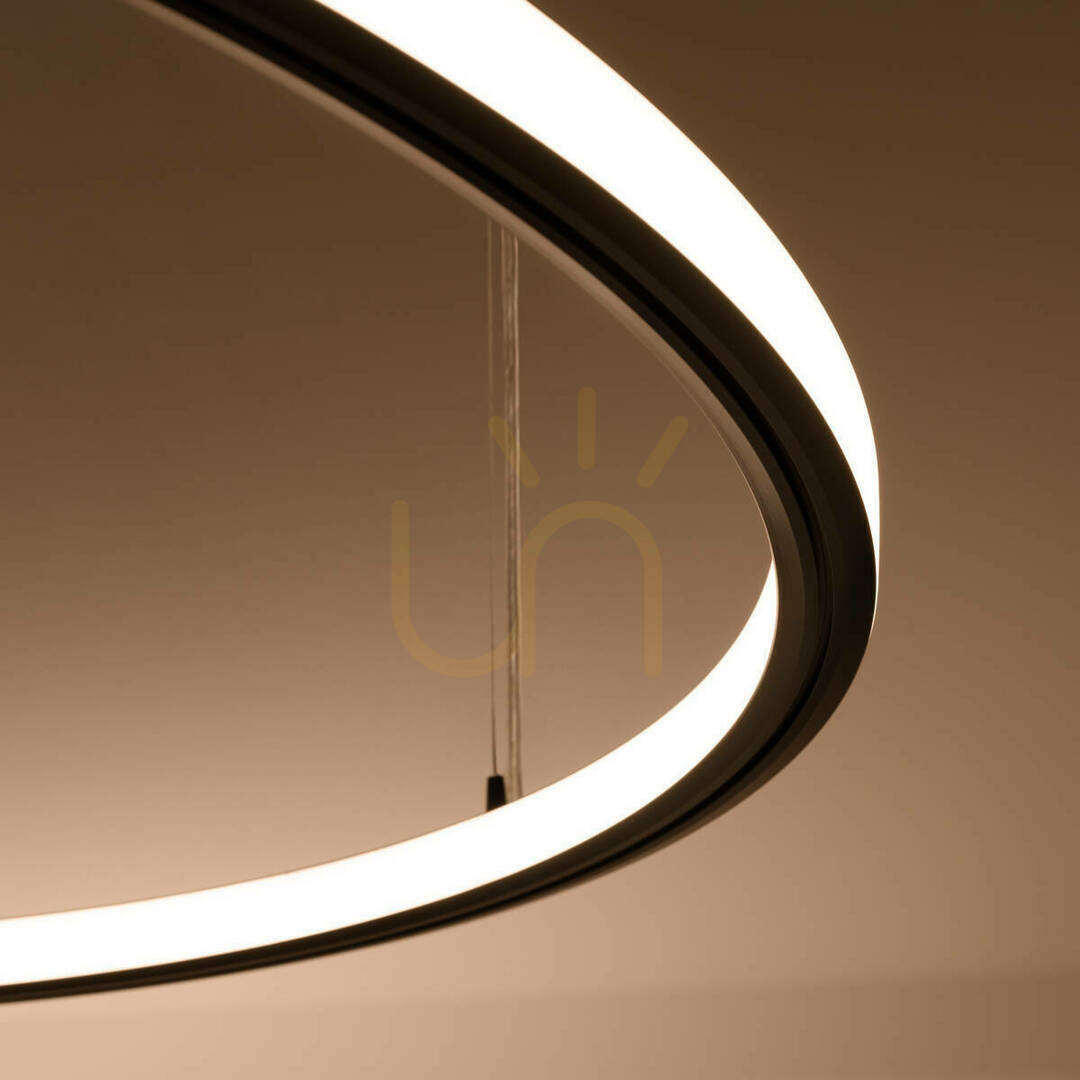 Zeige Kronleuchter RISA 90 schwarz LED 3000K Thoro Kronleuchter RISA 90 schwarz LED 3000K Thoro