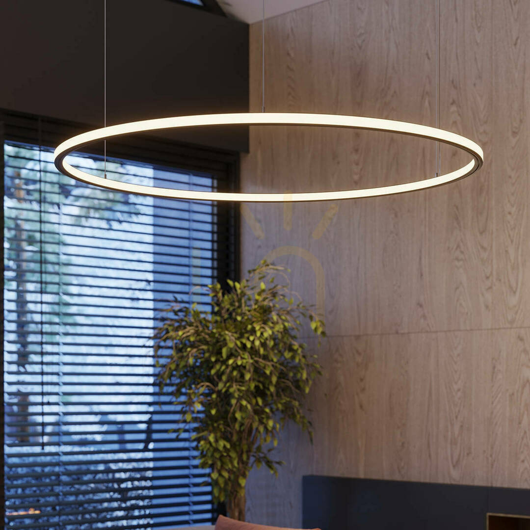 Prüfen Kronleuchter RISA 120 schwarz LED 3000K Thoro Kronleuchter RISA 120 schwarz LED 3000K Thoro