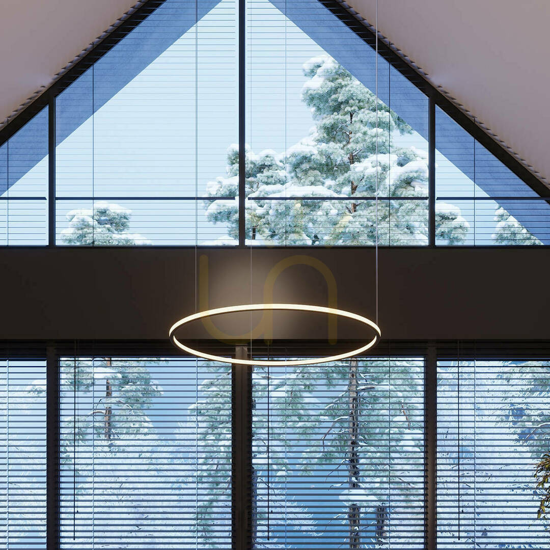 Aussicht Kronleuchter RISA 120 schwarz LED 3000K Thoro Kronleuchter RISA 120 schwarz LED 3000K Thoro