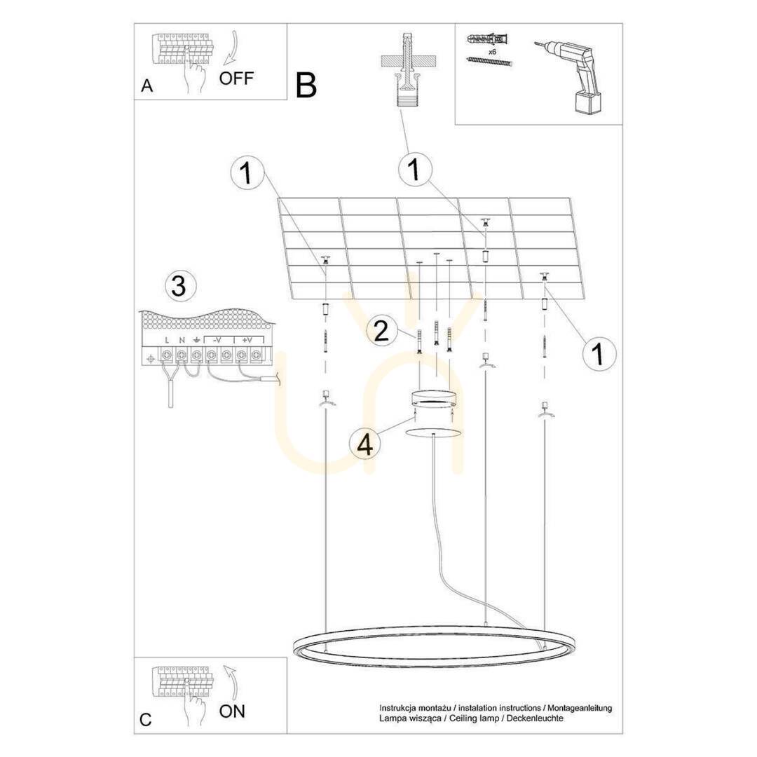 Anzeige Kronleuchter RISA 120 schwarz LED 3000K Thoro Kronleuchter RISA 120 schwarz LED 3000K Thoro