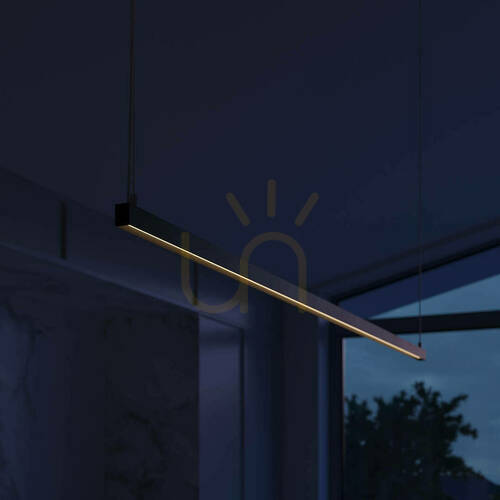 Prüfen Pendelleuchte Thoro Strang 120 LED 3000 K schwarz