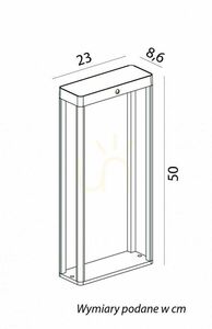 Solar Wegeleuchte SU-MA ARMA dunkelgrau 50 cm Bewegungsmelder ARS-500SL small 4