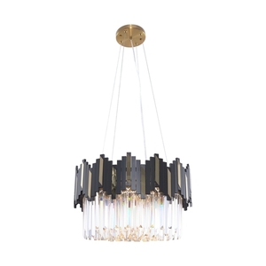 Kronleuchter Zuma Line ROTTA 2200018M schwarz-gold, 6×E14, Ø50 cm small 0