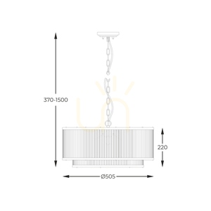 Pendelleuchte Zuma Line SERGIO P0528-06H-P7AC mattschwarz 6×E14 small 2