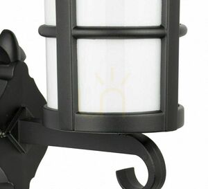 Außenwandleuchte SU-MA CORDOBA II schwarz patina E27 K 3012/1/TD g small 1