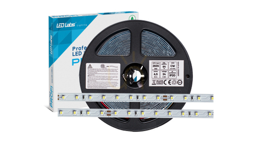 Prüfen LED-Streifen PRO 3Y 24V 64 LED/m 2835 SMD Warmweiß, 6,5W, 130lm/W, 320 LEDs, 5 m