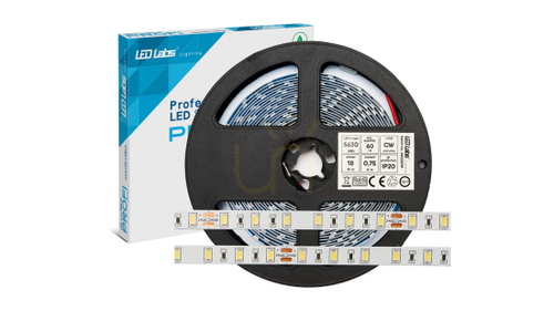 Prüfen LED-Streifen PRO 3Y 24V 60 LED/m 5630 SMD Kaltweiß, 18W, IP65HS, 300 LEDs., 5 m