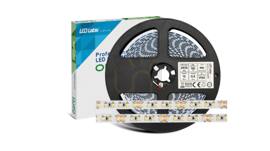 LED strip PRO 3YB 24V 2835 SMD Neutral White, 12W, 600 LEDs, 5 m
