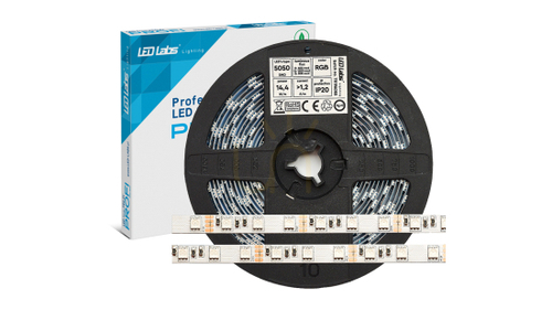 Prüfen LED-Streifen PRO 3Y 5050 SMD RGB IP65HS, 14.4W, 300 LEDs, 5 m