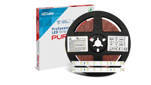 Prüfen LED-Streifen PRO 5Y 24V 320 LED 2835 SMD 6W 4000K RA90, 5 m