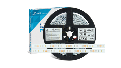 Prüfen Klebeband PRO 3Y 12V 300 LED 2835 SMD 4.8W UWW RA90, 5 m
