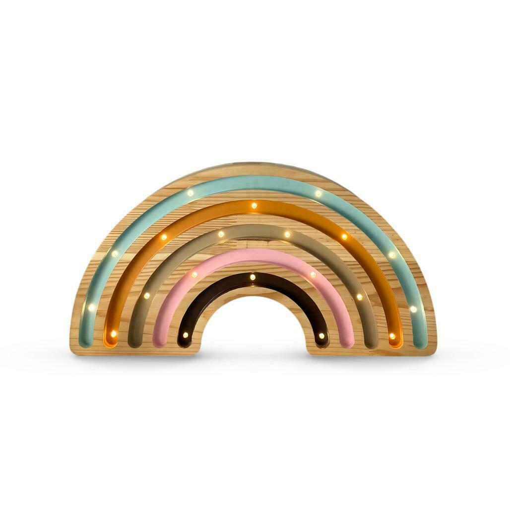 Rainbow Wood - handmade lamp