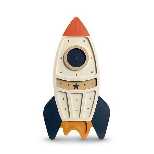 Prüfen Kinderzimmerlampe Rakete weiß - handgefertigt
