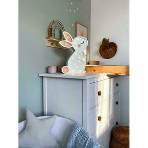 Lampe für Kinderzimmer weiß Hase - handgefertigt small 14