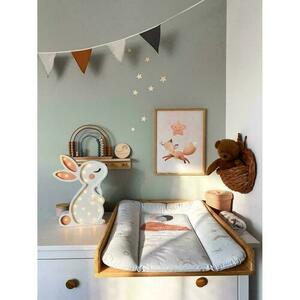 Lampe für Kinderzimmer weiß Hase - handgefertigt small 2