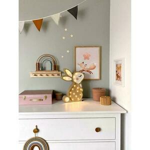 Kinderzimmerlampe beige Bunny - handgefertigt small 6