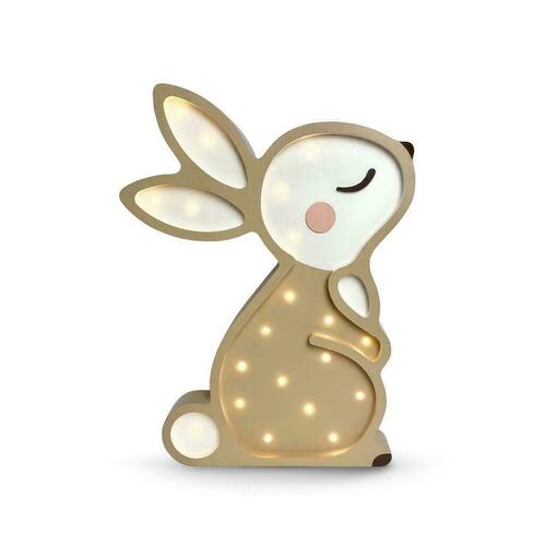 Prüfen Kinderzimmerlampe beige Bunny - handgefertigt