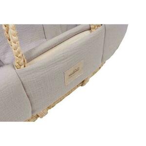 Graue Musselin-Einlage für Moseskorb HAPPY MOSES MK-MB-CV-GRY small 3