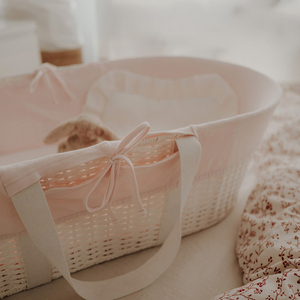 Moses Basket - Deckel - Rosa. small 5