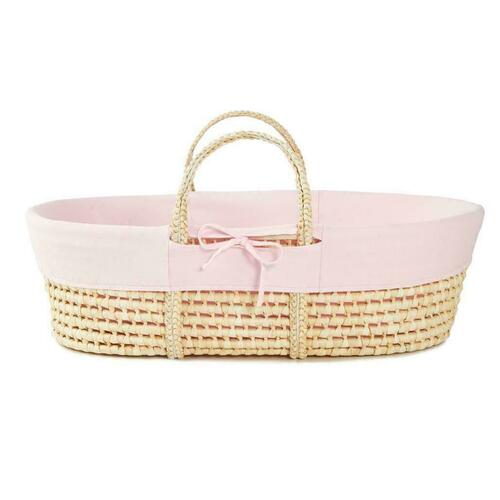 Prüfen Moses Basket - Deckel - Rosa.