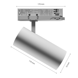 Andromeda 15 27 W Nw 230 V 36, 60st. Ip20 Ra90 74x170x170 Weiß 5 Jahre Garantie mit Leistungsanpassung small 5