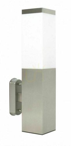 Prüfen Außenwandleuchte SU-MA Inox Quadrotal Silber Edelstahl SS802-A