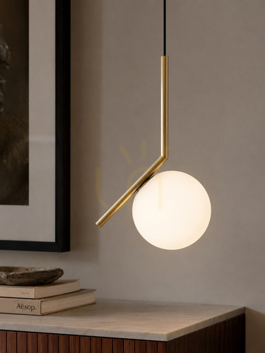 Prüfen Pendelleuchte Flos IC S1 Messing LED E14 Ø20 cm